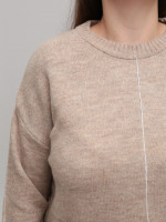 Светр жіночий бежевий теплий прямий 8523-11-Т