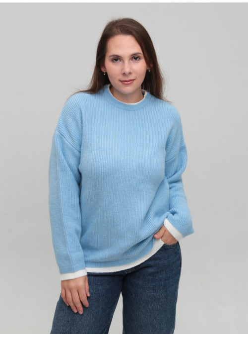 Свитер женский голубой...