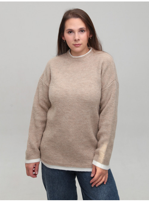 Свитер женский бежевый...