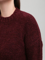 Светр жіночий бордовий теплий прямий 3033-7-Т