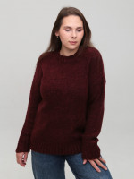 Светр жіночий бордовий теплий прямий 3033-7-Т