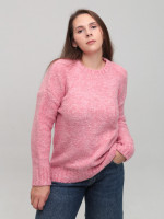 Светр жіночий рожевий теплий прямий 3033-5-Т