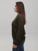 Светр жіночий хакі тонкий прямий 214281-8-Т