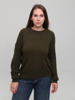Светр жіночий хакі тонкий прямий 214281-8-Т