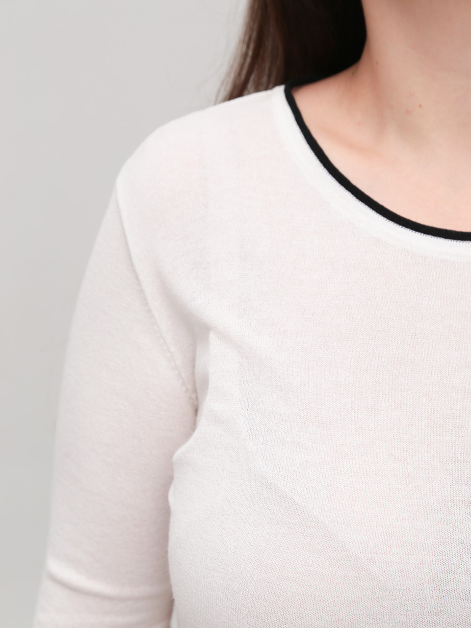 Жіночий лонгслів-сітка білий 12252-2-Т