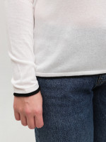 Жіночий лонгслів-сітка білий 12252-2-Т