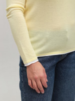 Жіночий лонгслів-сітка жовтий 12252-12-Т