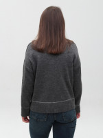 Светр жіночий сірий теплий вільний 8523-14-Т