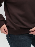 Свитшот женский коричневый свободный 3141-6