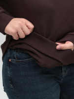 Свитшот женский коричневый свободный 3141-6