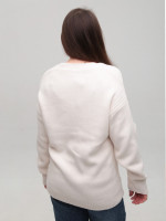 Кардиган жіночий молочний оверсайз 8539-2-Т