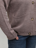 Кардиган женский темно-бежевый оверсайз 8539-11-Т