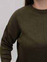 Свитер женский хаки укороченный 12249-8-Т