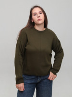 Свитер женский хаки укороченный 12249-8-Т