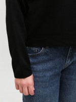 Свитер женский черный укороченный 12249-1-Т