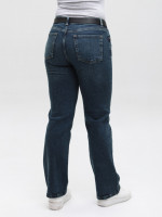 Джинси жіночі прямі темно-сині із середньою посадкою 3258-0571