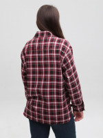 Сорочка жіноча в клітинку червона тонка 145-4