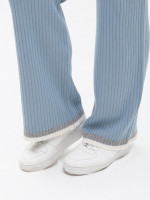 Костюм жіночий в'язаний синій светр із брюками 12227-4