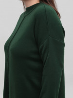 Костюм жіночий в'язаний зелений светр із брюками 10998-17