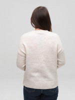 Светр жіночий молочний прямий однотонний 8547-2-Т