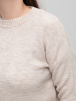 Светр жіночий молочний прямий однотонний 8547-2-Т