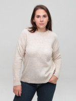 Светр жіночий молочний прямий однотонний 8547-2-Т