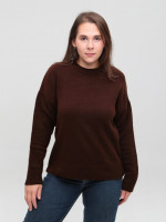 Светр жіночий коричневий прямий однотонний 8547-9-Т