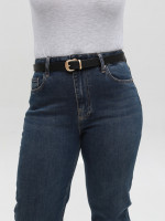 Джинси жіночі сині прямі МОМ великі розміри 1614-1-B