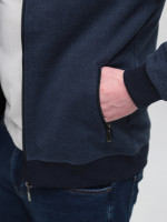 Кофта чоловіча синя на блискавці 500-2