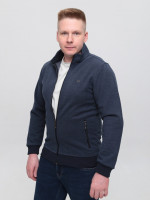 Кофта чоловіча синя на блискавці 500-2
