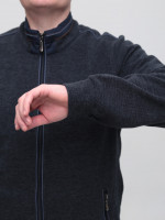 Кофта чоловіча темно-синя на блискавці 18-2
