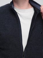 Кофта чоловіча темно-синя на блискавці 18-2