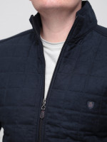 Кофта чоловіча темно-синя на блискавці з флісом 73-2