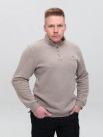 Джемпер чоловічий світло-бежевий з коміром стійка 9137-5