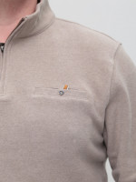 Джемпер чоловічий світло-бежевий з коміром стійка 9137-5