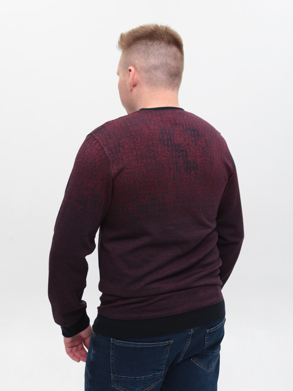 Джемпер чоловічий бордовий 8301-2