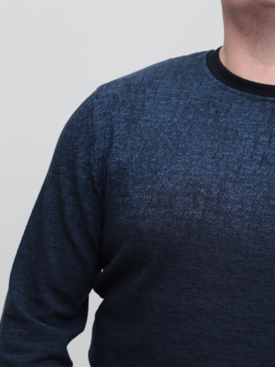 Джемпер чоловічий темно-синій тонкий 8301-1