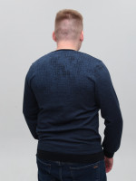 Джемпер чоловічий темно-синій тонкий 8301-1