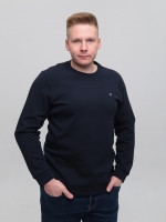 Світшот чоловічий темно-синій однотонний 8503-1