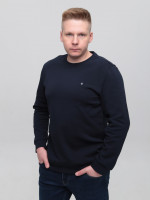 Світшот чоловічий темно-синій однотонний 8503-1