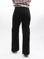 Джинси жіночі чорні широкі великий розмір 1209-2-B