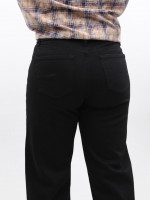 Джинси жіночі чорні широкі великий розмір 1209-2-B