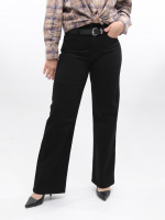 Джинси жіночі чорні широкі великий розмір 1209-2-B