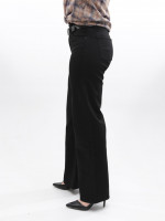 Джинси жіночі чорні широкі великий розмір 1209-2-B