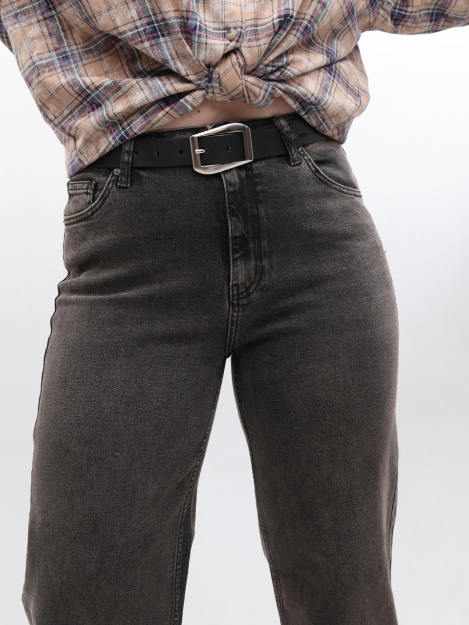 Джинси жіночі коричневі широкі зі стрейчем 3287-062