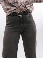 Джинси жіночі коричневі широкі зі стрейчем 3287-062