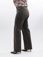 Джинси жіночі коричневі широкі зі стрейчем 3287-062