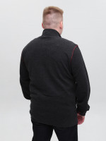 Кофта чоловіча чорна на блискавці великий розмір 06-B-1