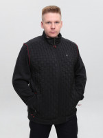 Кофта чоловіча чорна на блискавці великий розмір 06-B-1