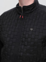 Кофта чоловіча чорна на блискавці великий розмір 06-B-1